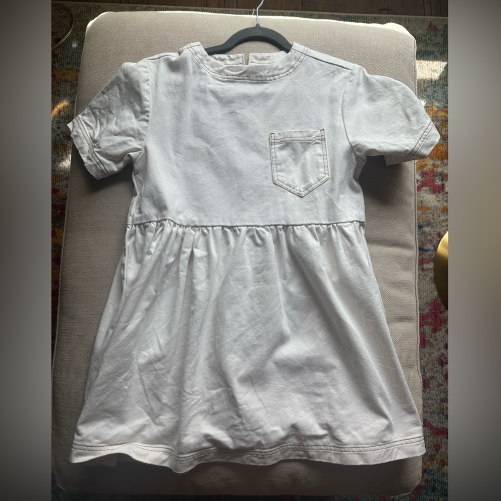 White Denim Dress